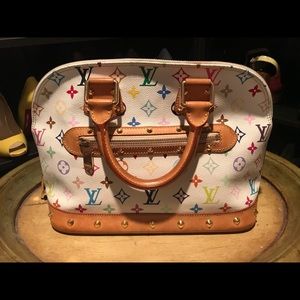 Louis Vuitton White Murakami Alma - used 2x - SOLD